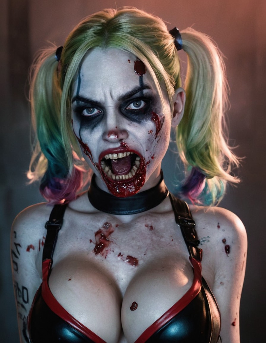 zombie, harley quinn, dc comics, undead, supervillain, gotham city, comics