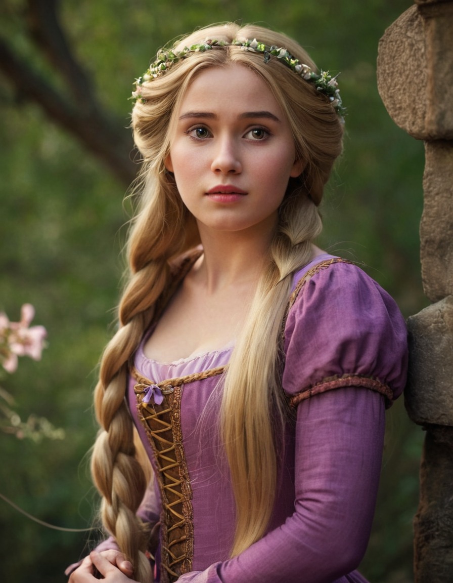 rapunzel, tangled, disney princess, fairy tale, blonde hair, long hair, beauty