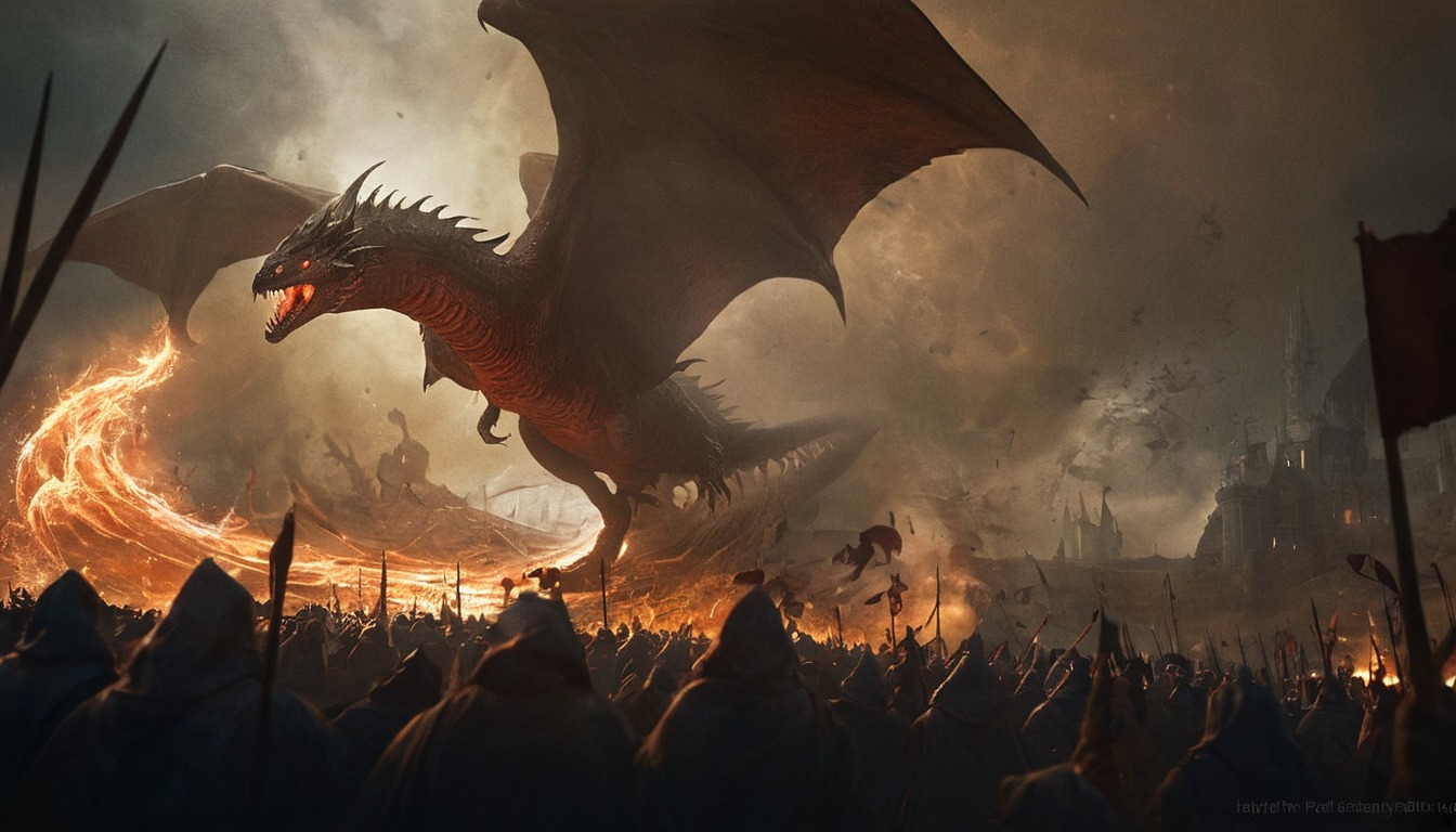 digitalpainting, dragons, fantasy, fantasyart, photomanipulation, photoshop, posterart, speedpainting, tutorial, youtube, speedart, tutorialphotoshop, speedartvideo, youtuberfanart, art, houseofthedragon, army, battle, dragon, gameofthrones, hbo, tvseries, tvseriesfanart, gameofthronesfanart, hbogameofthrones