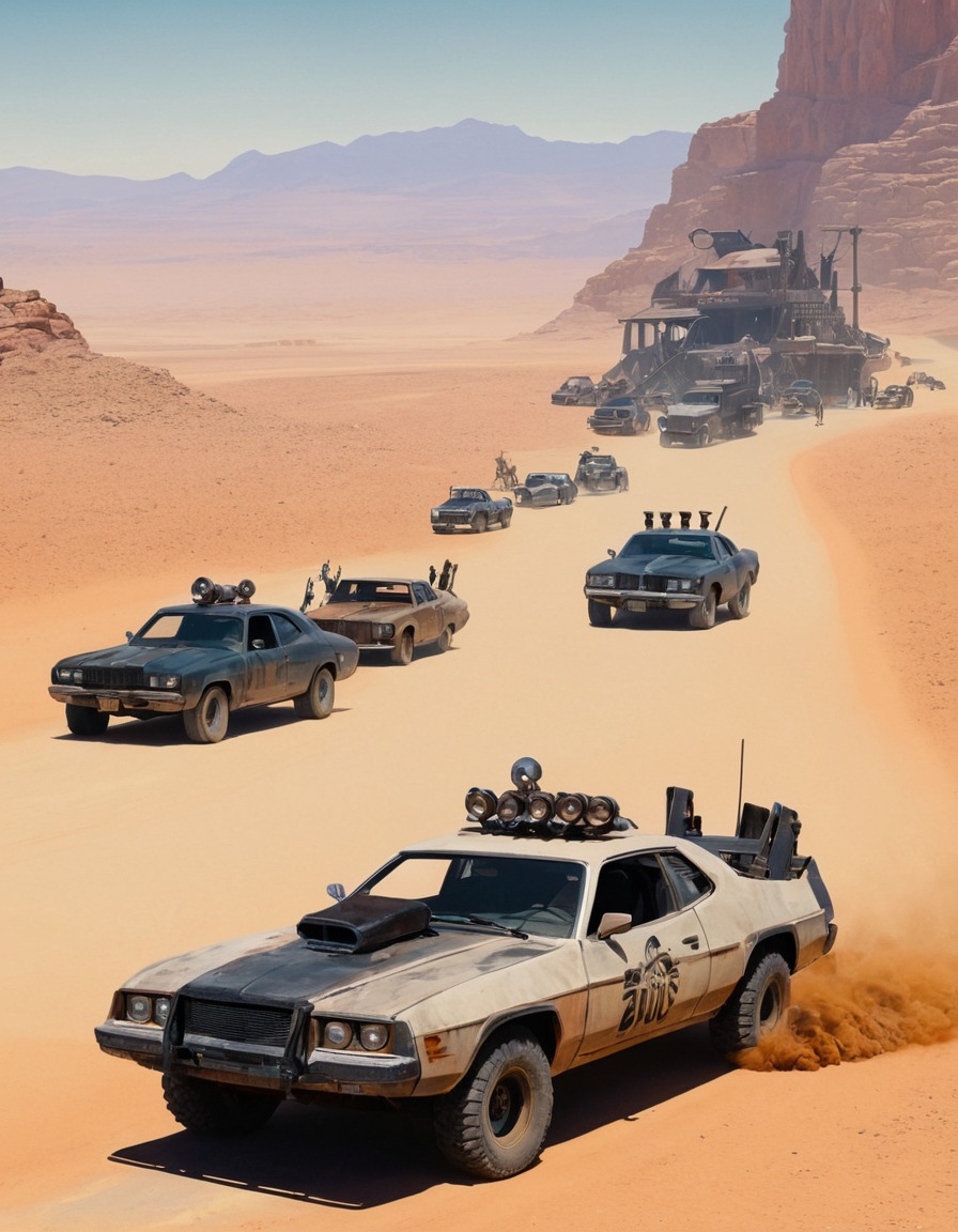 mad max: fury road, 2015 film, action movie, post-apocalyptic, tom hardy, charlize theron, vehicle chase