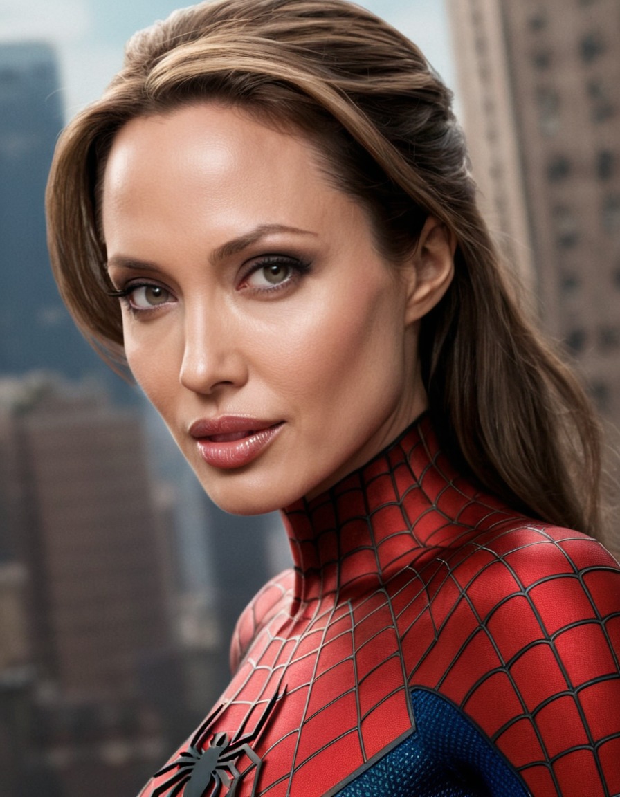 angelina jolie, spiderman, hollywood, actress, superhero, marvel, celebrity