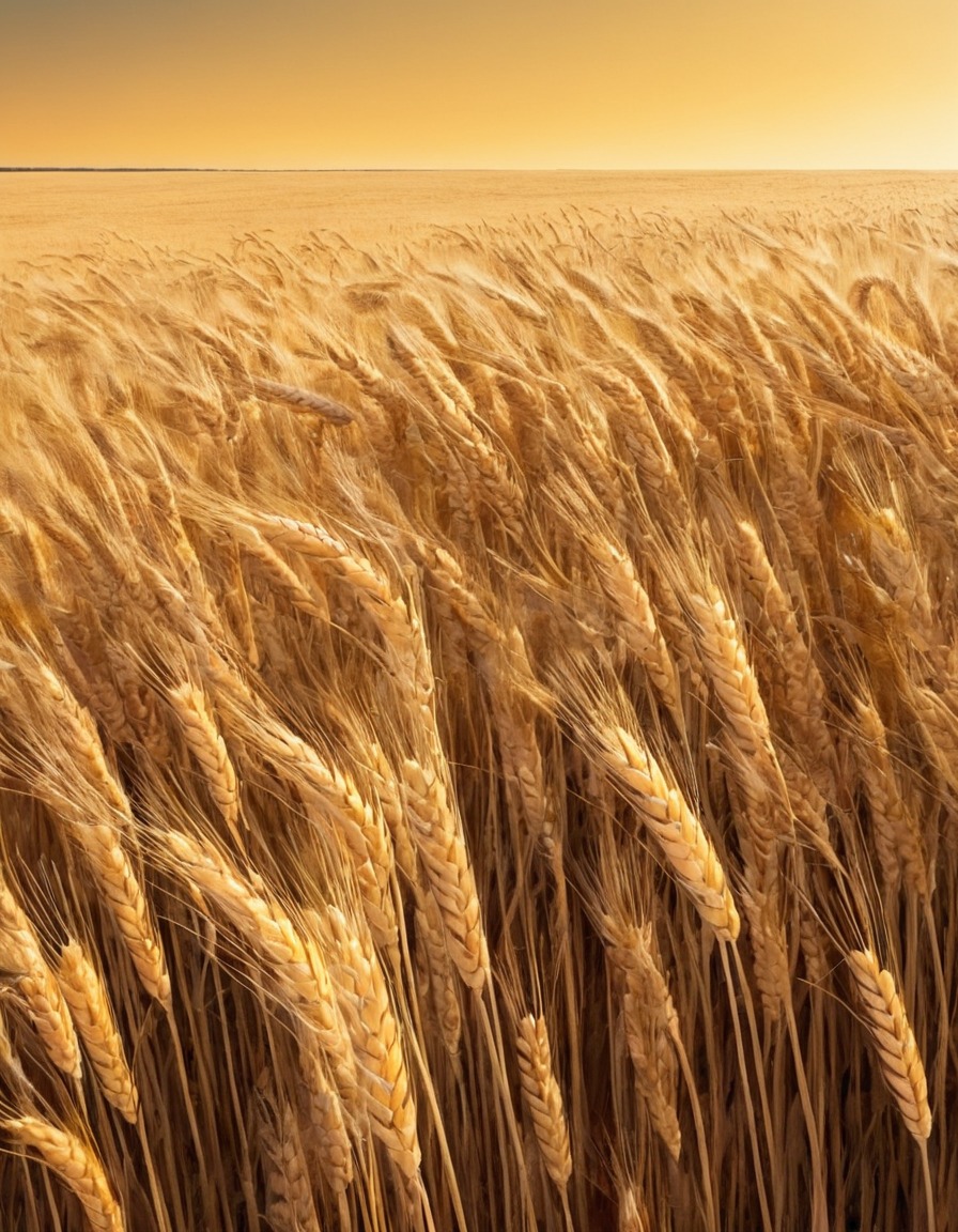 nature, agriculture, wheat, countryside, peaceful