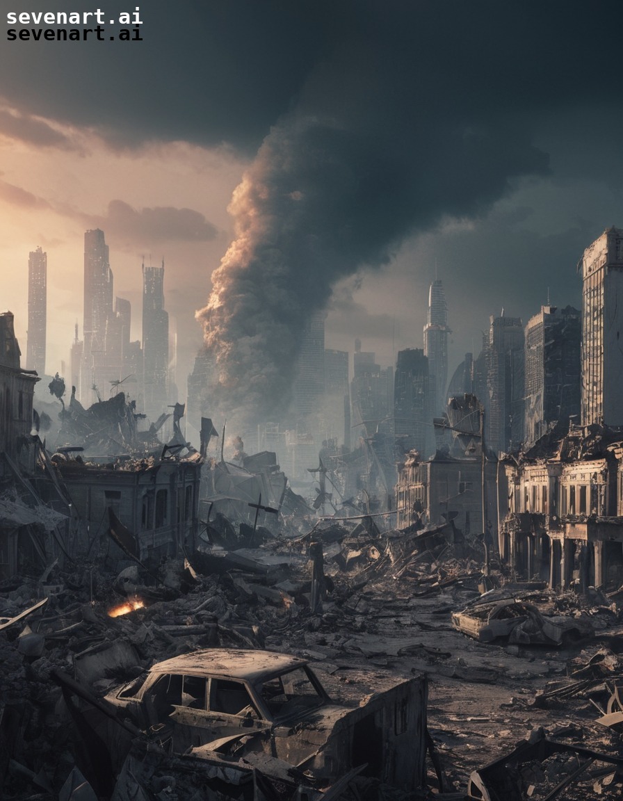 destruction, war, aftermath, cityscape, ruins