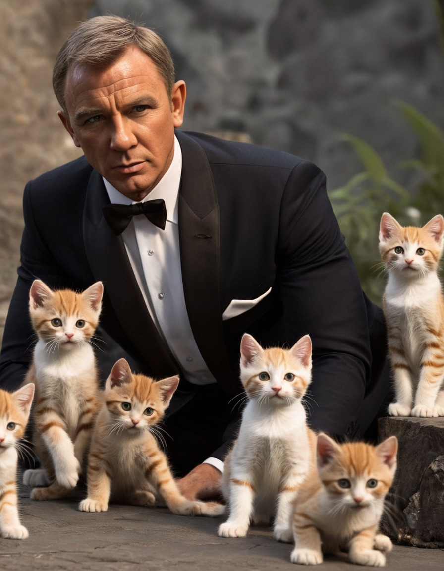 james bond, kittens, espionage, humor, adventure, books