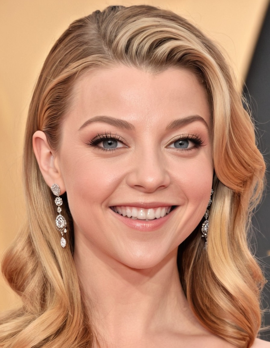 natalie dormer, big nose, big forehead, huge smile, huge eyes