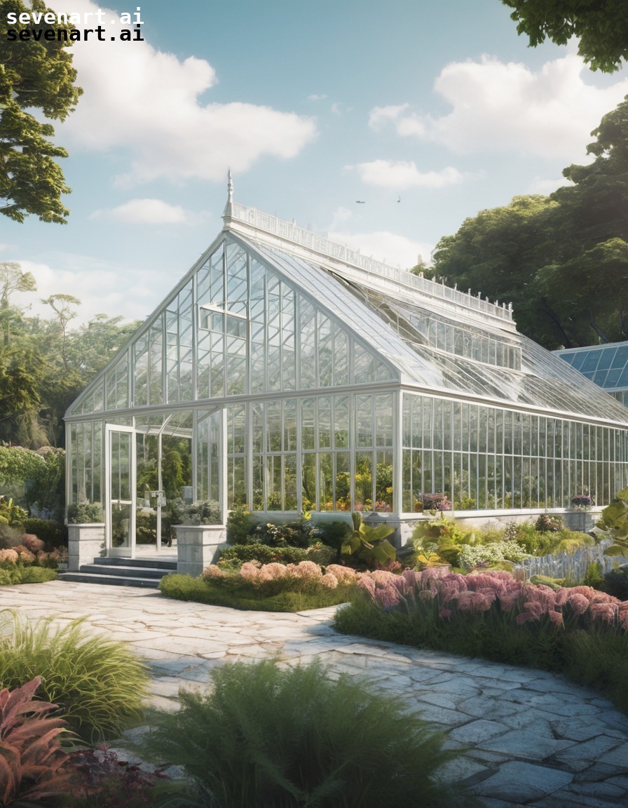 botanical garden, greenhouse, nature, tranquil, glass architecture