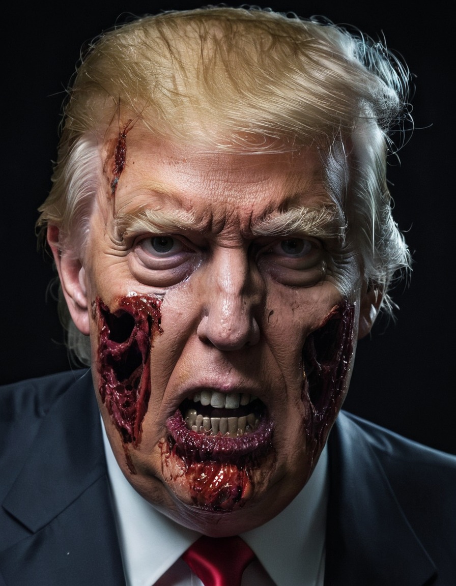 donald trump, zombie, former president, horror, decay, politics