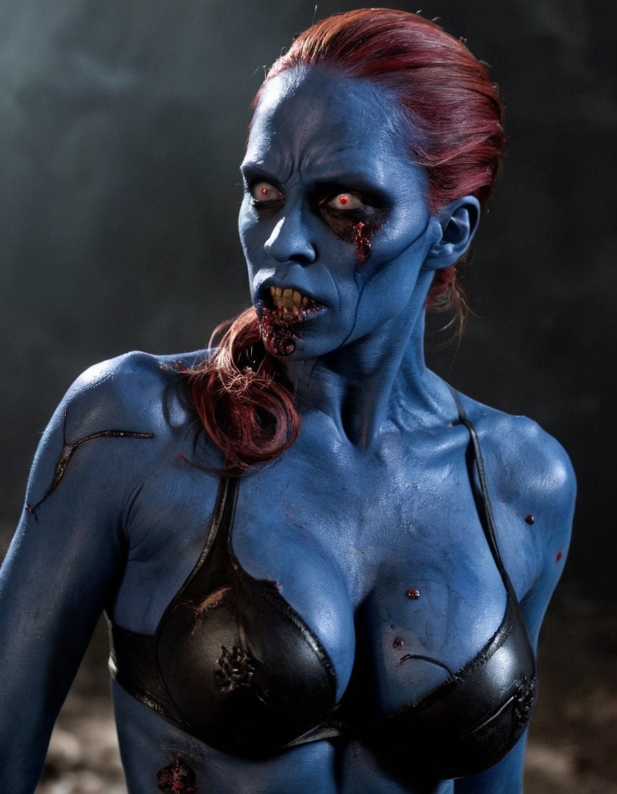 zombie, mystique, x-men, undead, marvel, character, supernatural