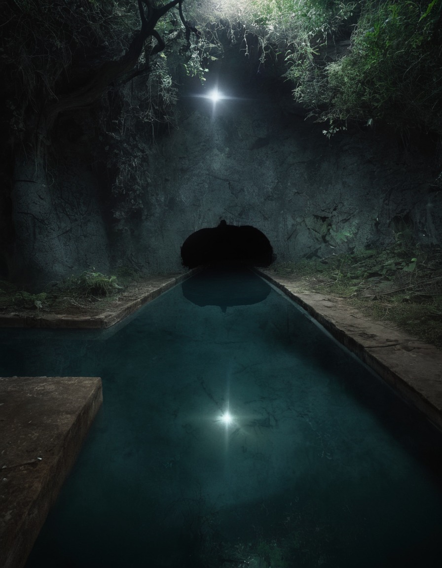 mystical, mirroring pool, hidden truths, magic, fantasy, enchantment