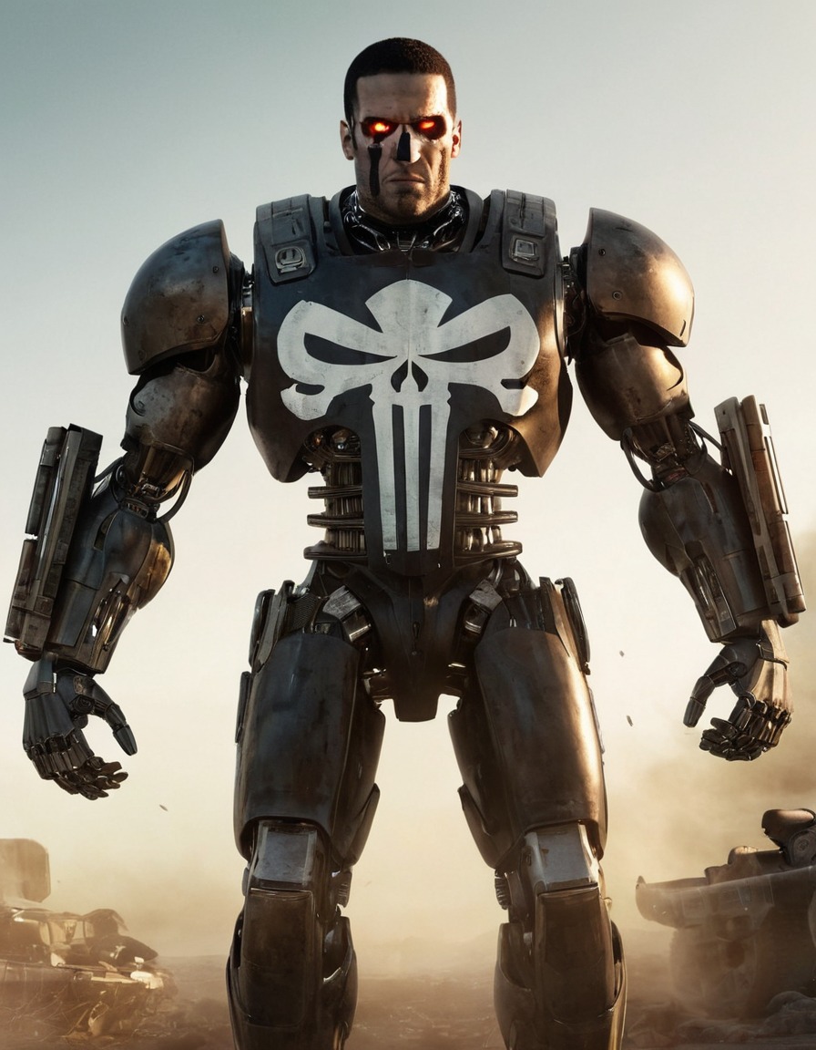 the punisher, robot, marvel, cybernetics, artificial intelligence