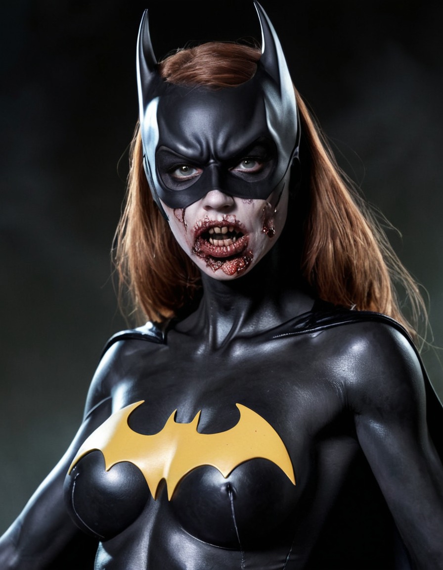 zombie, batgirl (dc comics), undead, horror, dc comics, superhero