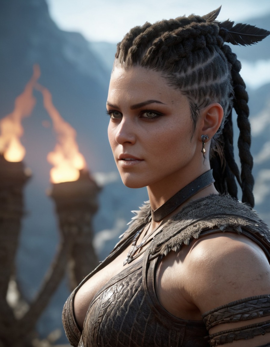 senua, hellblade: senua's sacrifice, action-adventure, psychological horror, norse mythology, combat, mental health