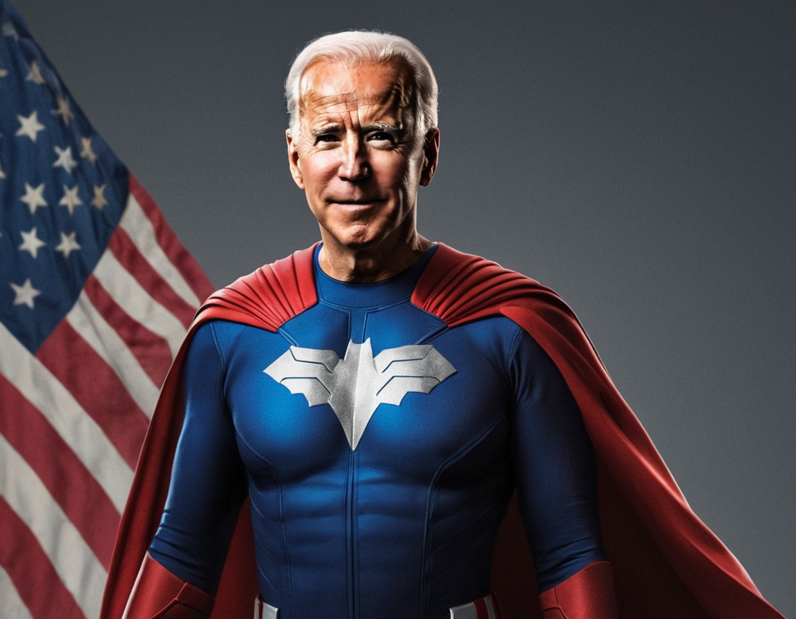 joe biden, superhero, costume, american flag, patriotic, usa