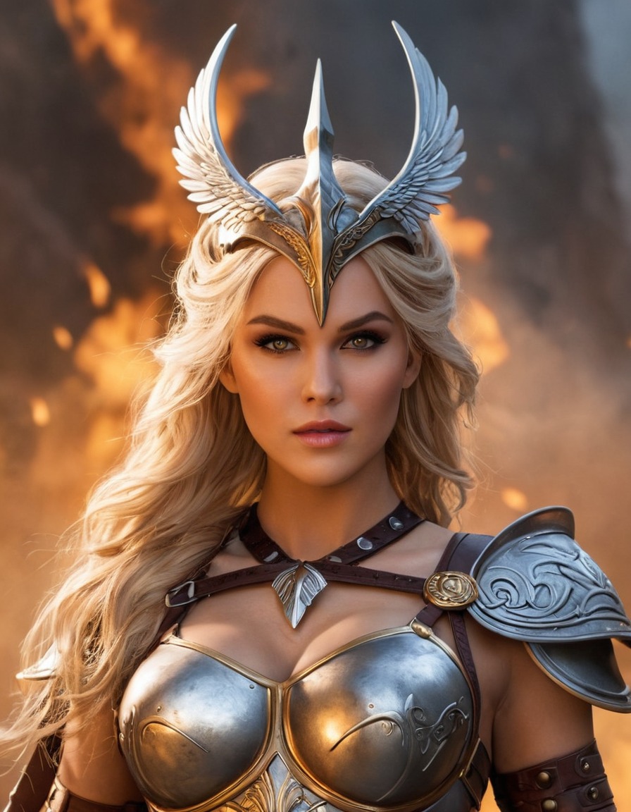 valkyrie, warrior maiden, combat skills, beauty, deadly, norse mythology