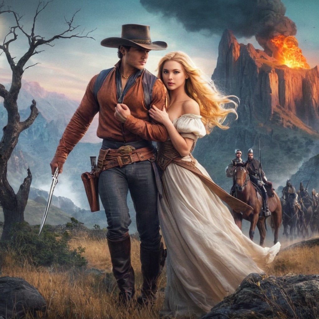 western, cowboy, bing, conceptart, couple, love, originalcharacter, romance