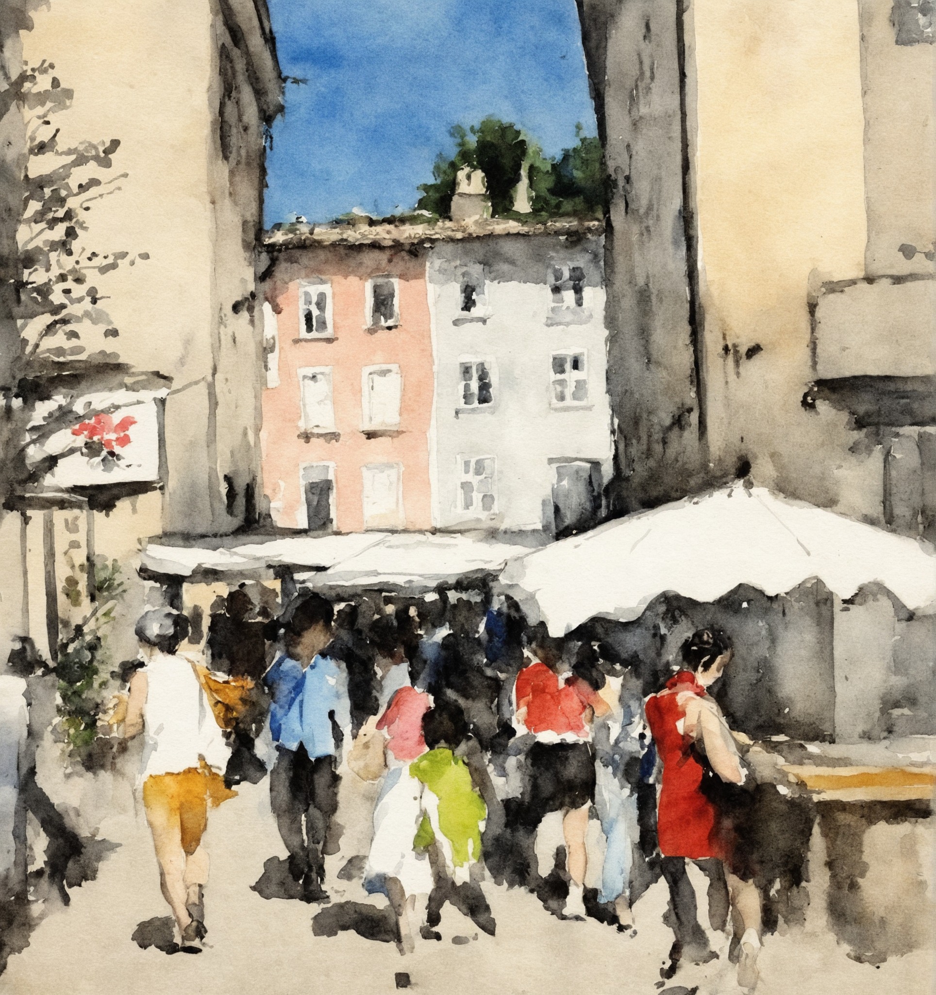 watercolor, aquarelle, illustration, drawing, acquarello, painting