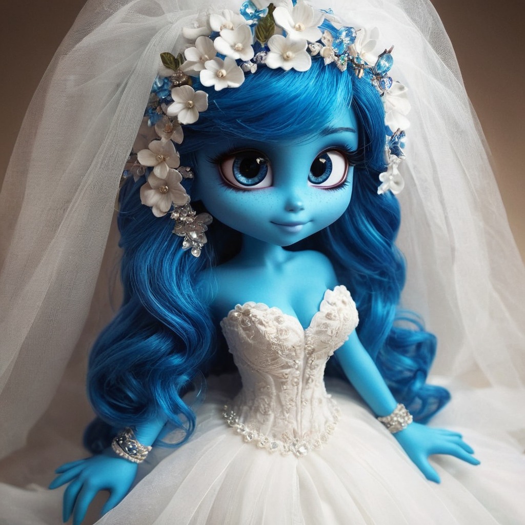 fanart, cosplay, bride, corpsebride, emily, schtroumpfs, smurf, smurfette, smurfs, neuralnetwork, thesmurfs, smurfgirl, corpsebrideemily, smurfettes, lesschtroumpfs, art