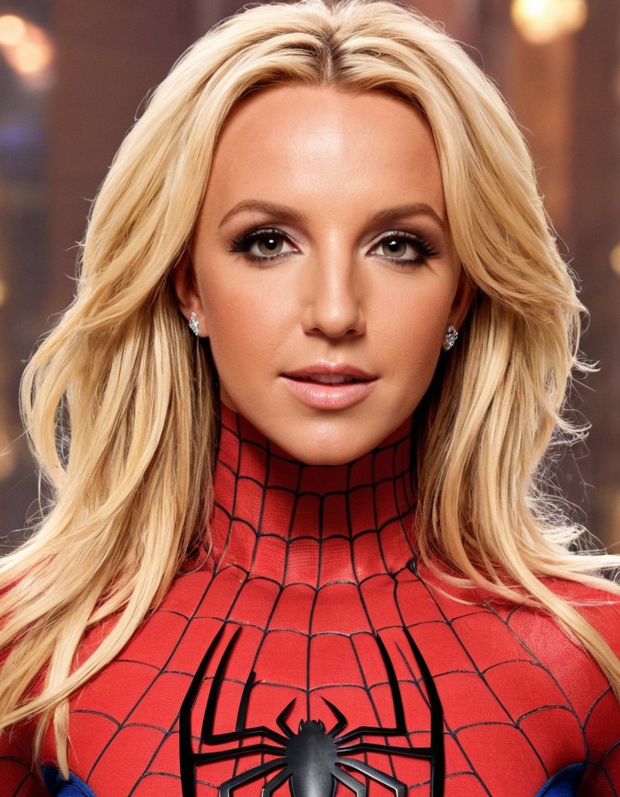 britney spears, spiderman, pop culture, collaboration, entertainment, superhero, celebrity