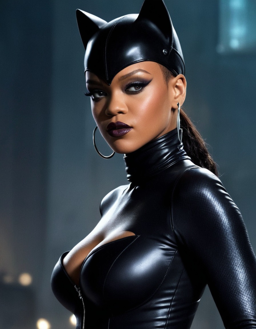 catwoman, rihanna, dc comics, celebrity, fashion icon