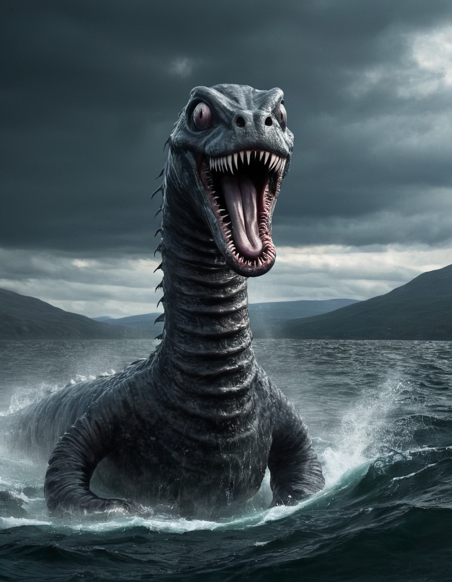 loch ness monster, scotland, legend, mythical creature, sea monster, mystery