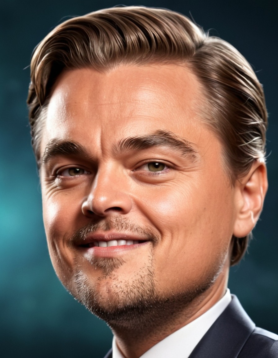 leonardo dicaprio, caricature, funny, actor, celebrity, comedy