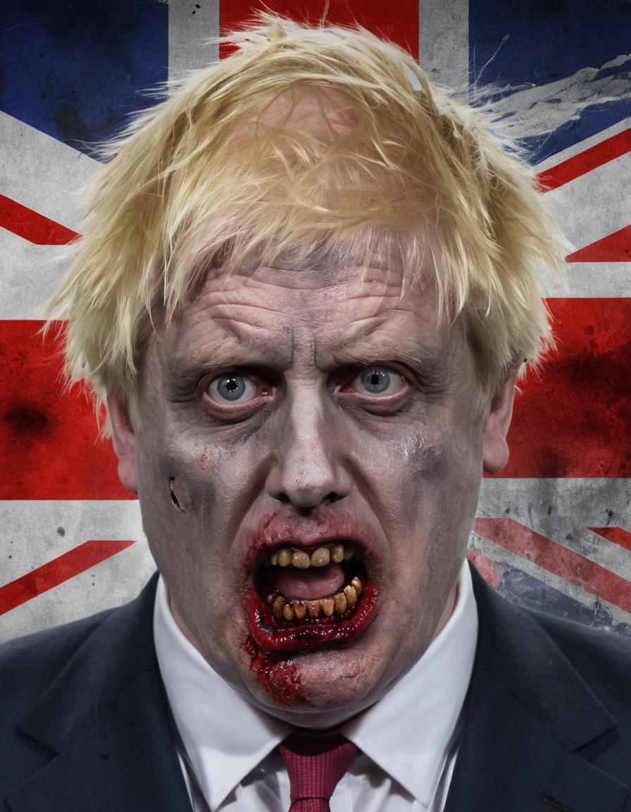 boris johnson, united kingdom, prime minister, zombie, politics