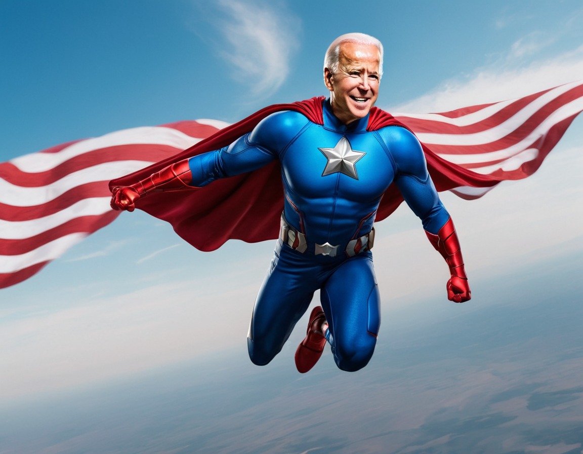 politics, superheros, american flag, fantasy, flying, joe biden, usa