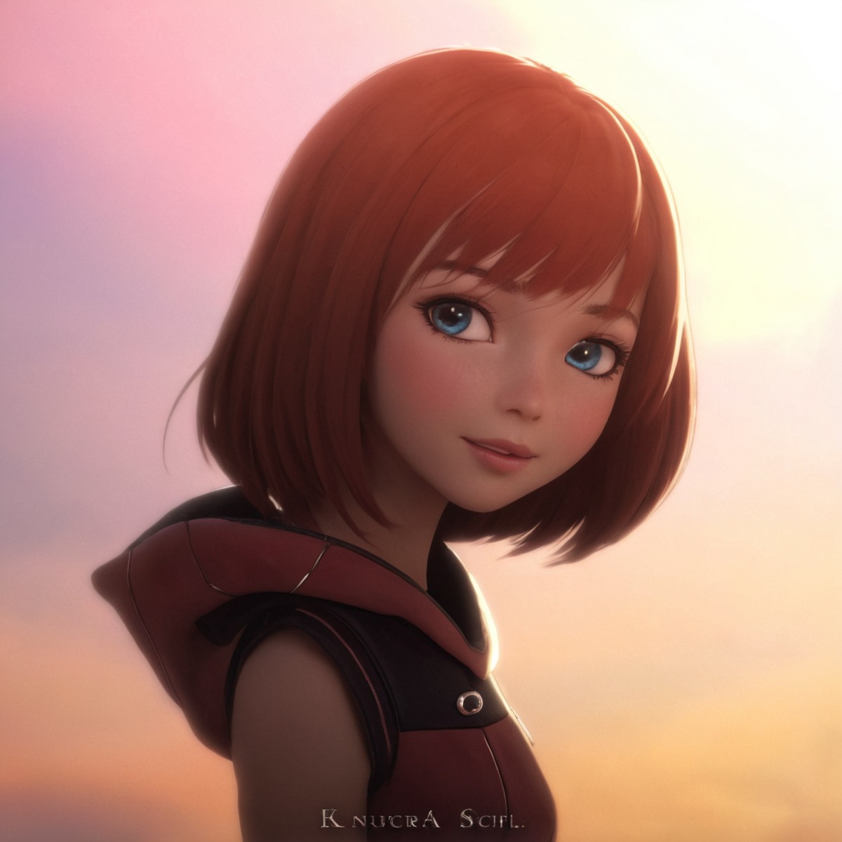 anime, csp, fanart, girl, illustration, kairi, kingdomehearts, manga, redhair, kingdomhearts3, xppen, clipstudiopaint