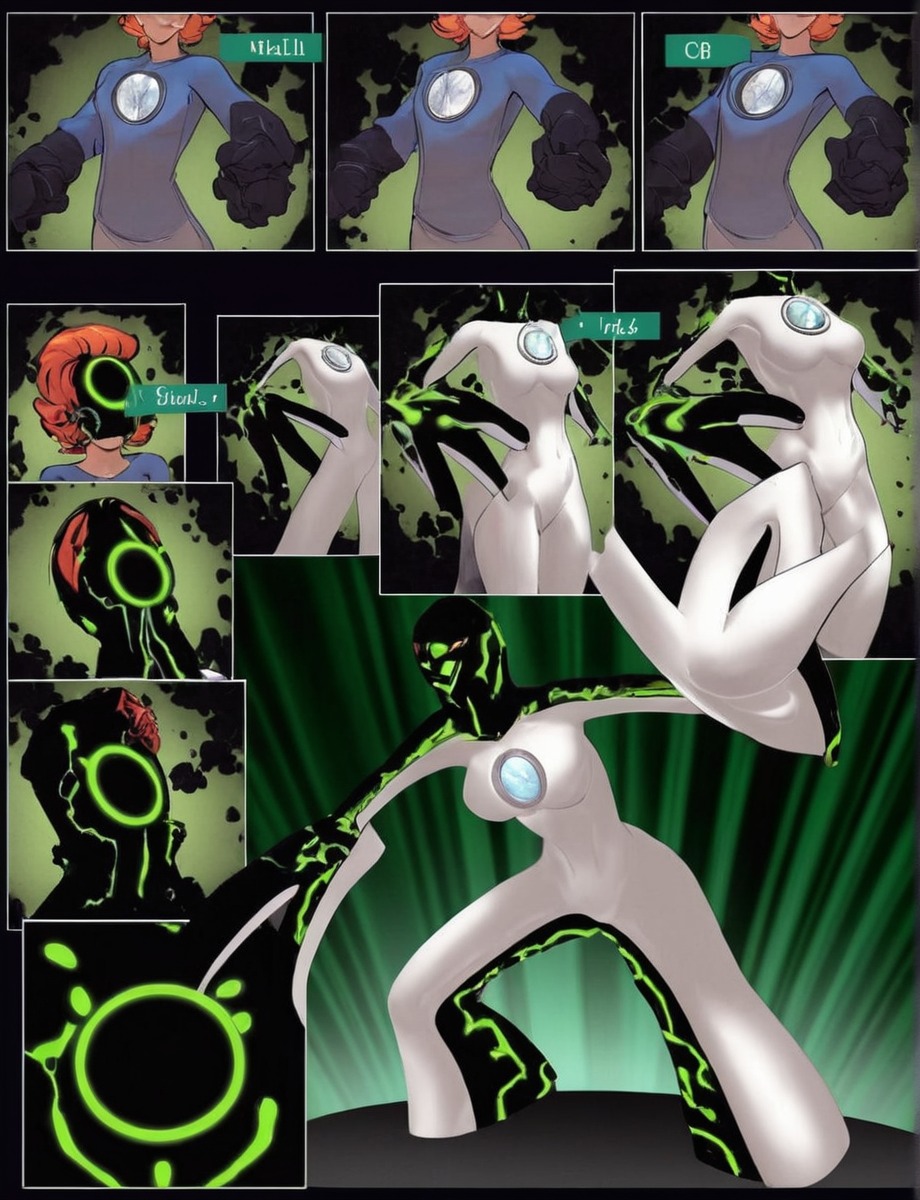 comic, commission, transformation, upgrade, ben10, gwentennyson, upgradeben10