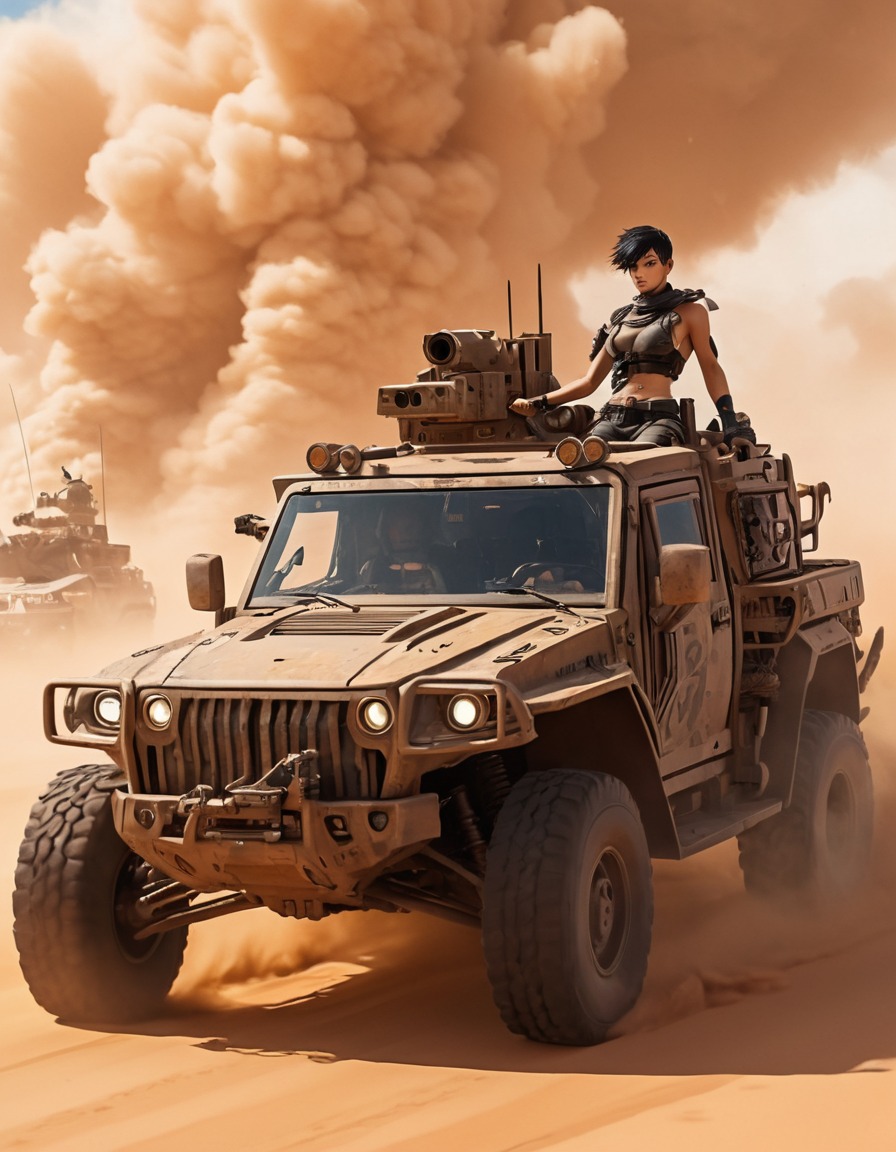 furiosa, war rig, sandstorm, mad max