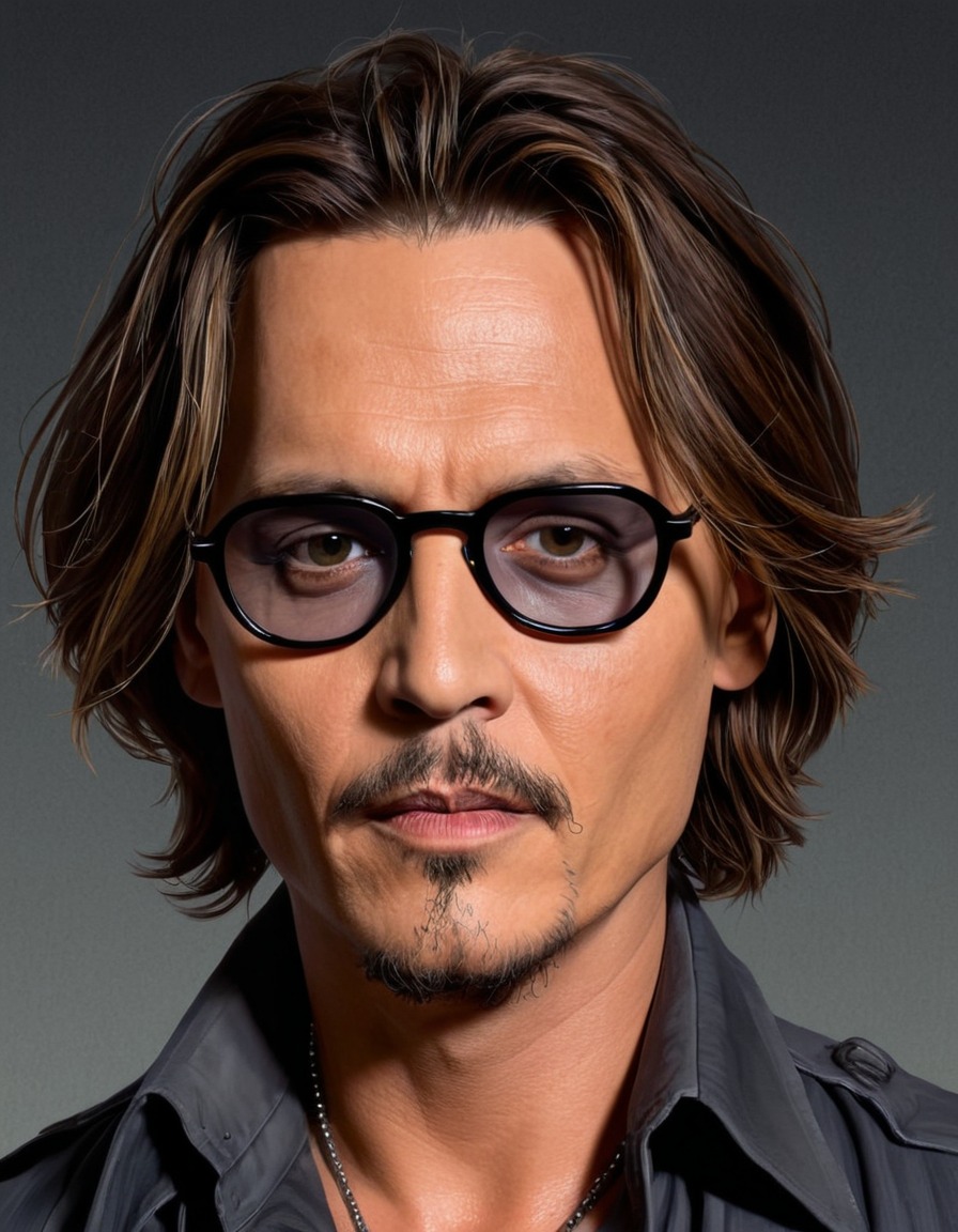 johnny depp, painting, celebrity, comedy, humor