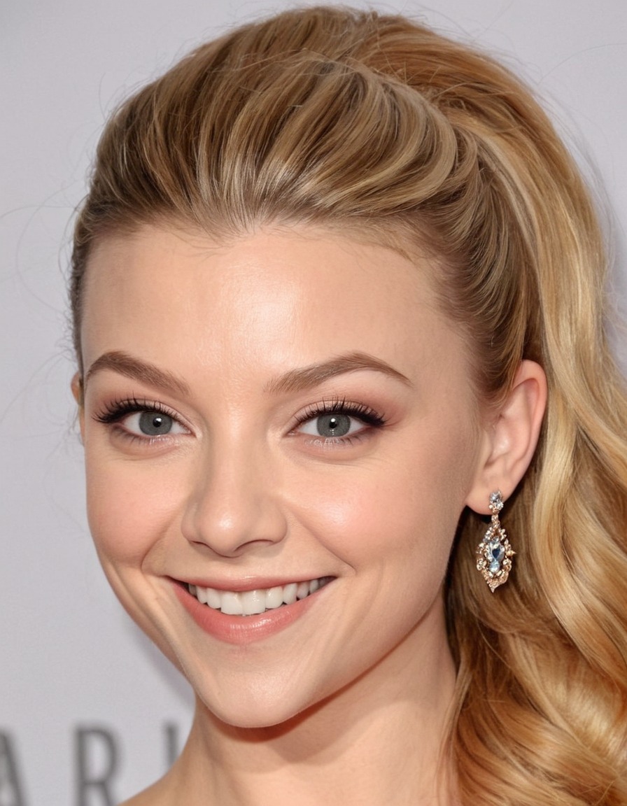 natalie dormer, big nose, huge smile, forehead, huge eyes