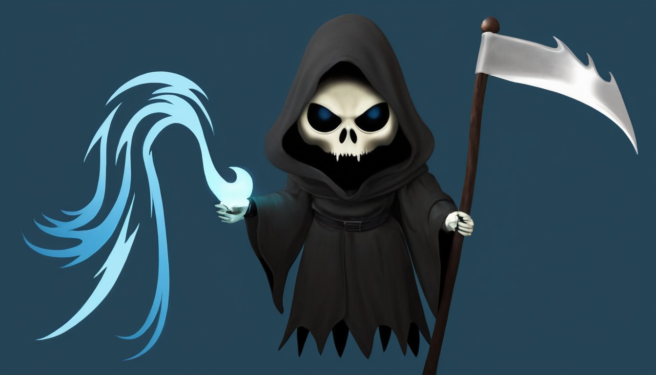 magic, ghost, skull, spooky, halloween, death, fantasycharacter, inkscape, reaping, thereaper, vector