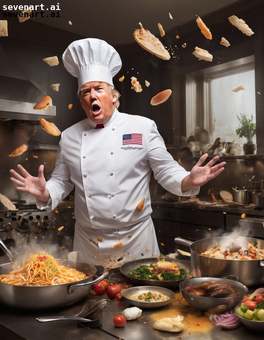 donald trump, chef, chaotic, cooking, kitchen, trump, donaldtrump