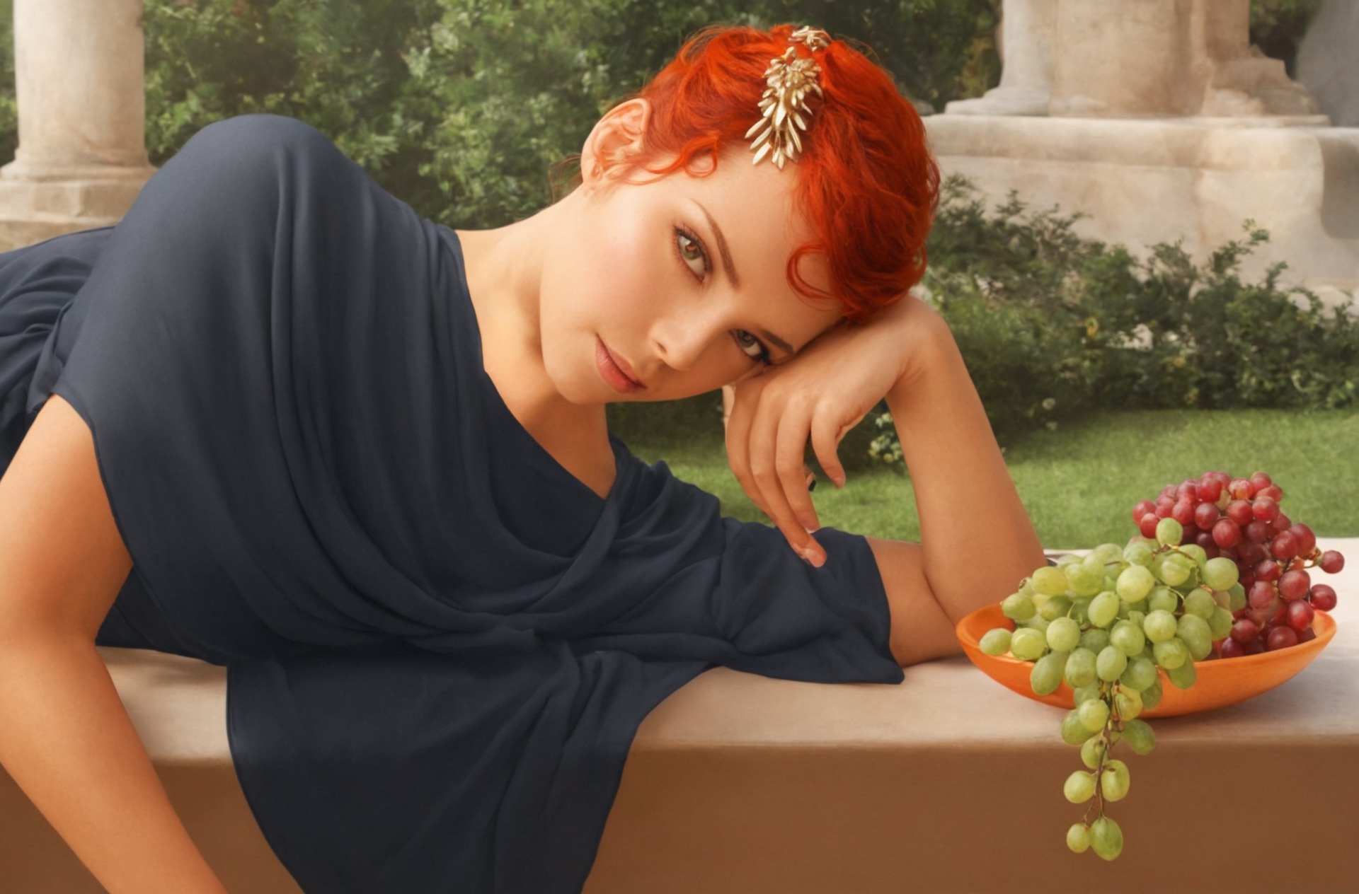 good omens, good omens fanart, ancient rome, ineffable husbands, crowley, aziraphale, digital art, painting, artists on tumblr