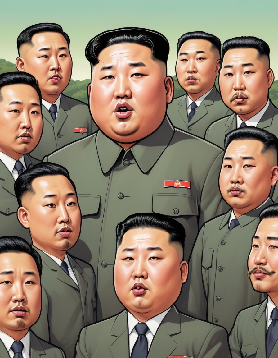 kim jong un, satire, political humor, parody, politics