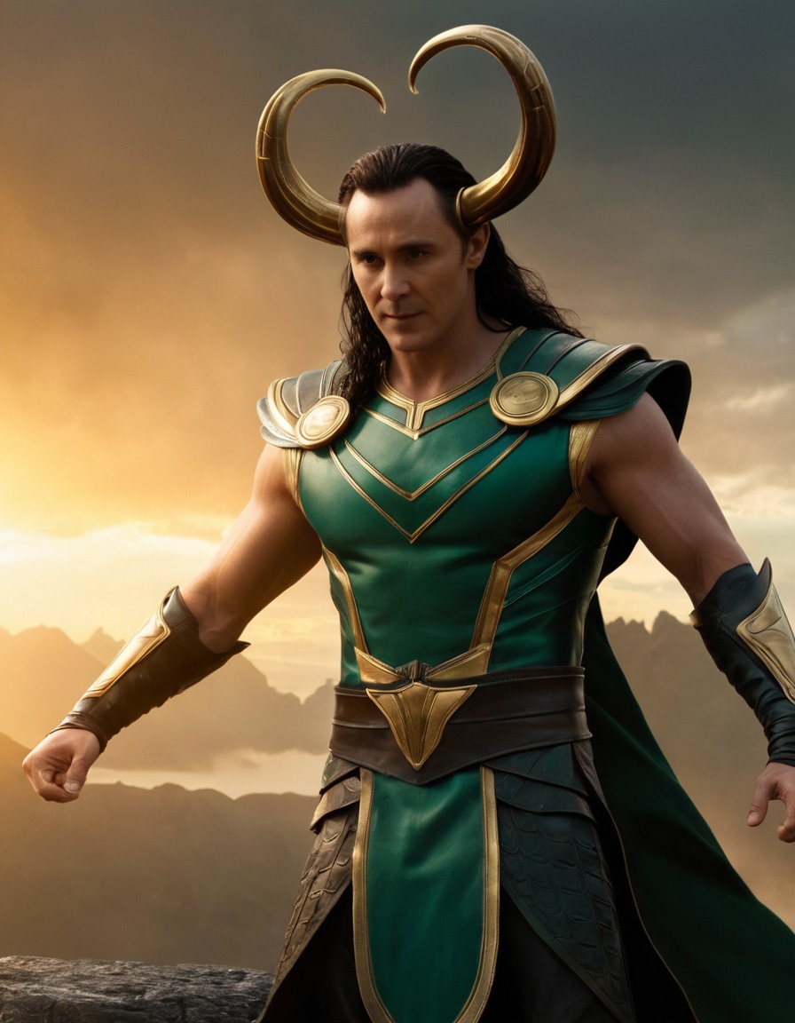 loki, epic scene, norse mythology, god, marvel, trickster, deity