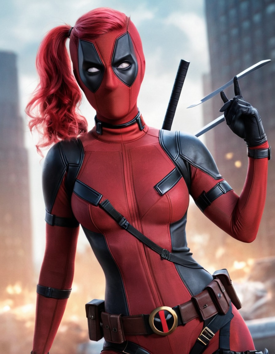 deadpool, gender swap, female superhero, marvel comics, anti-hero, satire, superheroine