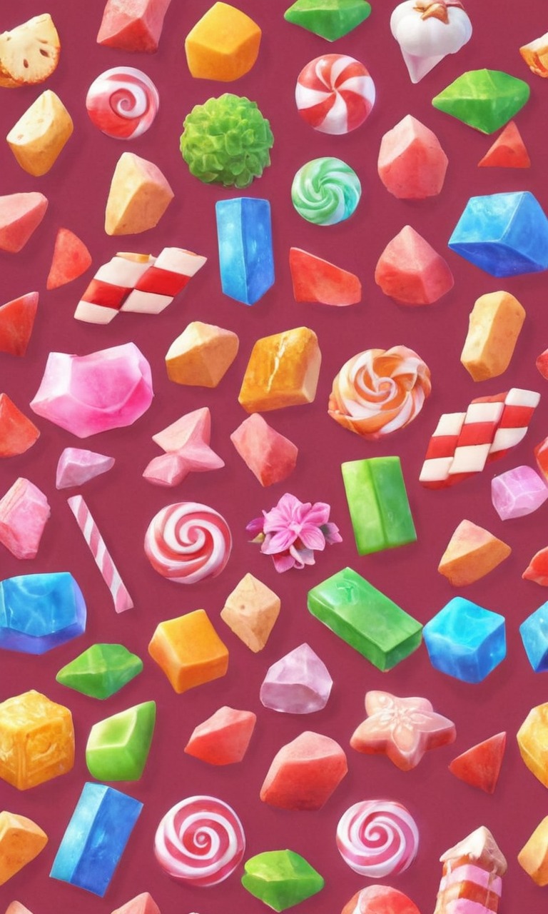 wallpaper, candy, pixelated, sweets