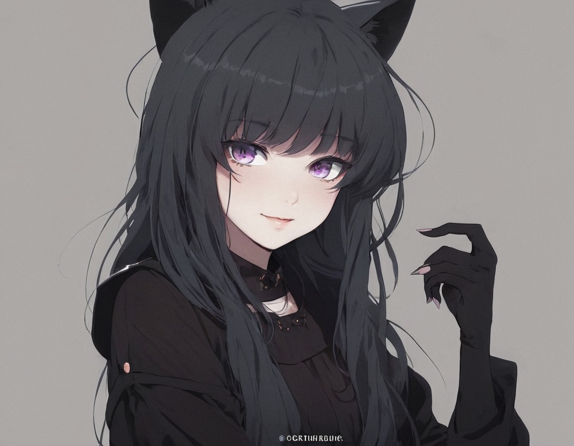 digitalart, anime, fanart, characterdesign, animegirl, animedrawing, cartoon, catgirl, portrait, digitalpainting, animefanart, pawsandclaws