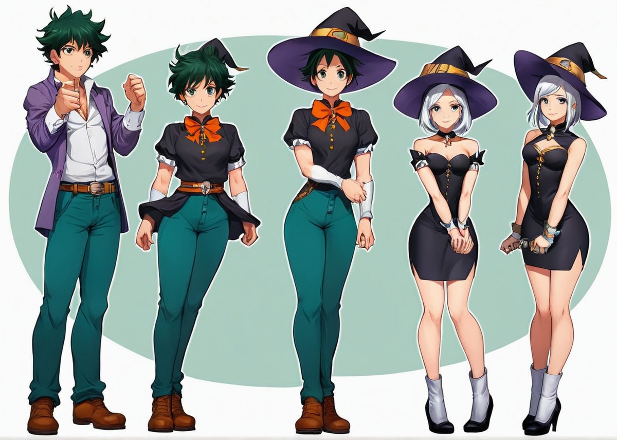 bokunoheroacademia, digitalart, anime, witch, outfit, magic, bandages, breastexpansion, cloning, costume, darkmagic, halloween, hourglassfigure, maturecontent, mtf, nsfw, sequence, sexyanimegirl, transformation, tsf, woman, wrapped, m2f, transformationtf, bandagesmummy, myheroacademia, thiccthighs, tsfsequence