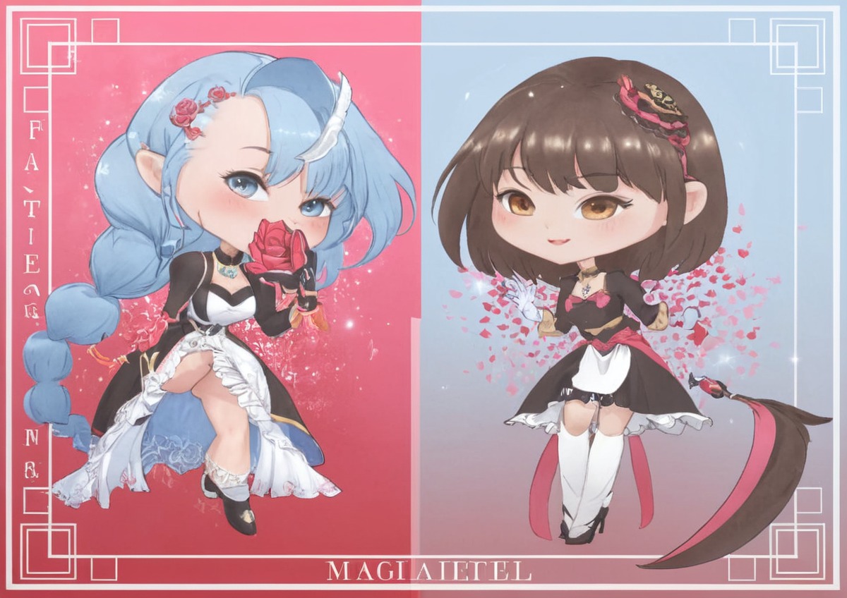 chibi, maid, characterdesign, originalcharacter, adoptablesopen, adoptable, adoptables, killer, knife, sickle, uniform, uniformgirl, westernunion, adoptableauction, chibiadoptable