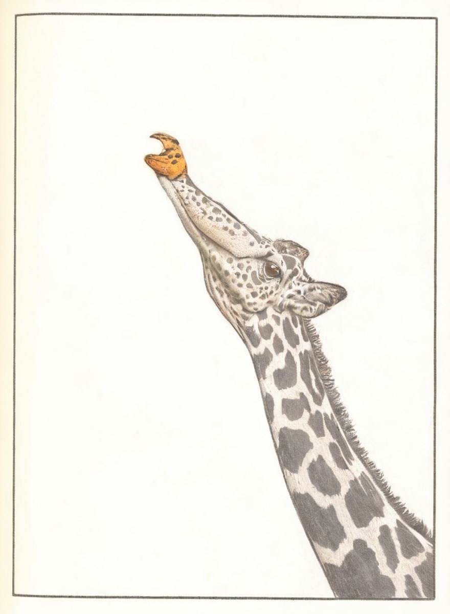 animal, traditionalart, pencildrawing, wildlife, animalart, butterfly, giraffe