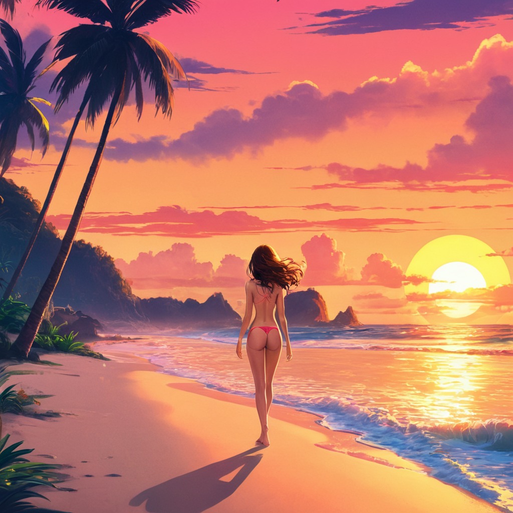 digitalart, cartoon, pixelart, wallpaper, drama, beach, dreamup, ai_art