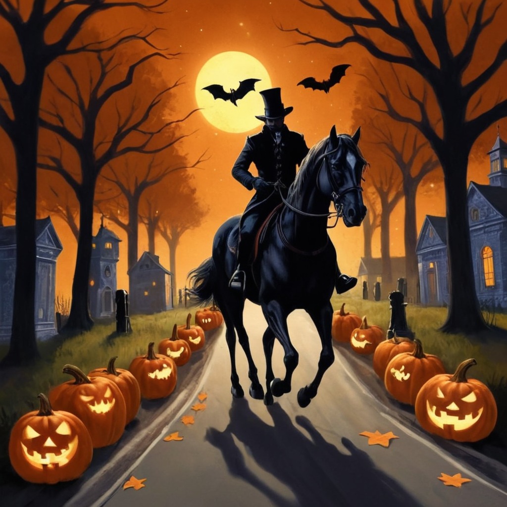 digitalart, spooky, halloween, cemetery, horror, horse, gothic, digitalpainting, witch, vampire, spirit, cowboy, pumpkinspice