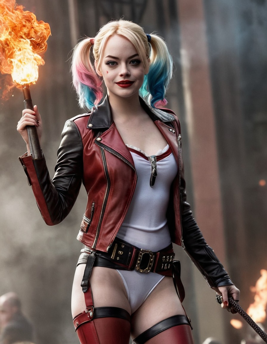 emma stone, harley quinn, actress, comics, character, dc comics, superhero