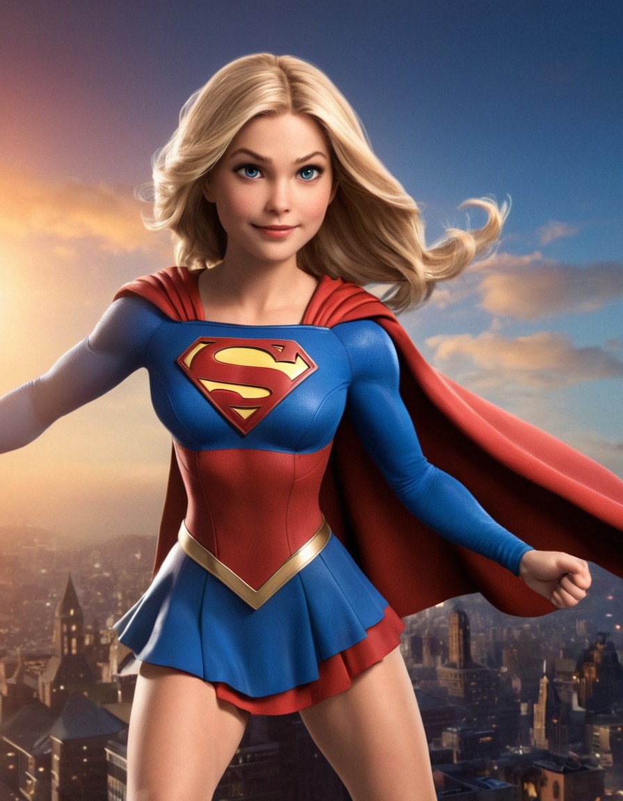 fun, supergirl (dc comics), dc comics, caricature