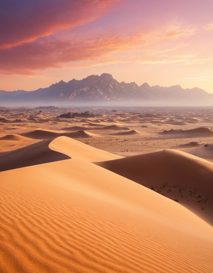 nature, desert, beautiful, landscape, sand dunes, arid climate, serene