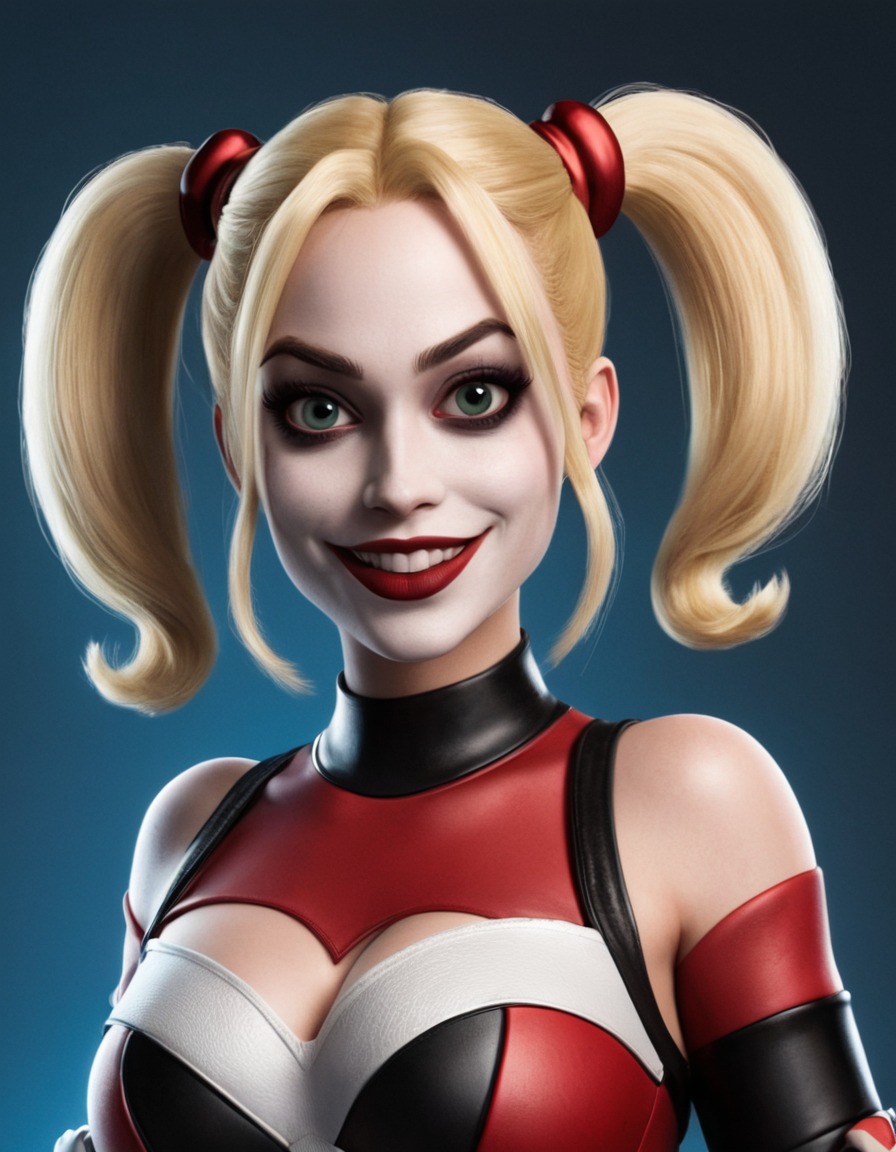 fun, harley quinn, dc comics, comic character, caricature, humor, cartoon