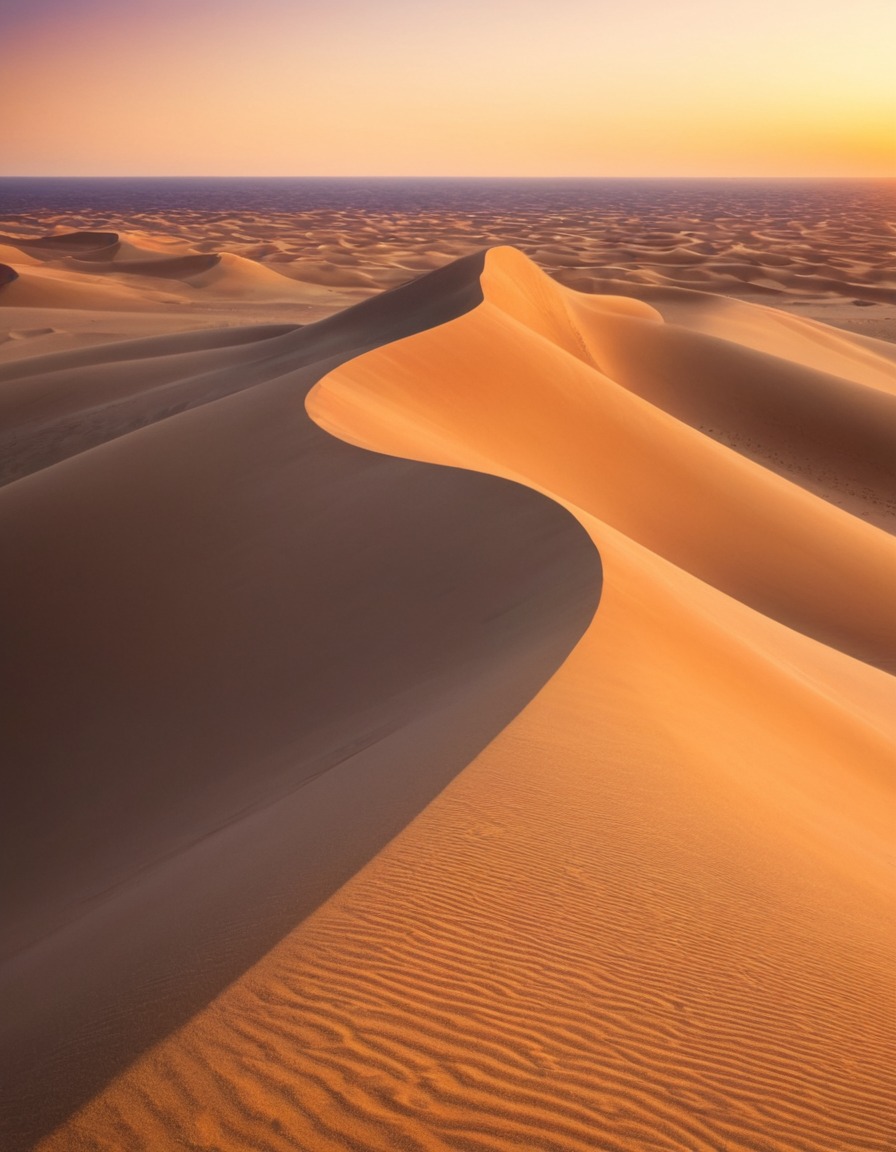 nature, sand dune, landscape, desert, beauty